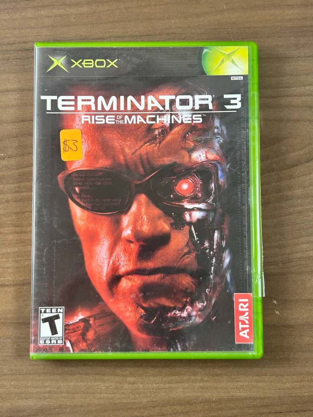 Terminator 3 Rise of the Machines Microsoft Original Xbox 2003 NTSC Atari
